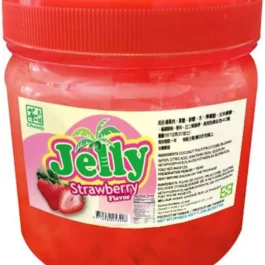 Chainly Strawberry Fruit Coconut Jelly for Bubble Tea / Dessert Topping, 567 g