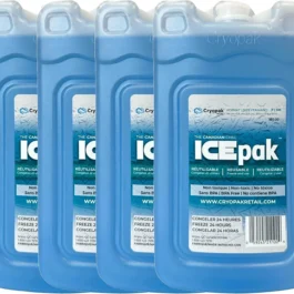 Cryopak ICEpak Hard Shell Reusable Ice Packs for Coolers and Lunch Box Use, Freezer Safe Gel Design, Non-Toxic and BPA Free