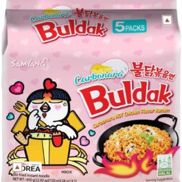Samyang Carbo Buldak Super Hot Spicy Noodle PACK of 5 (130g x5)